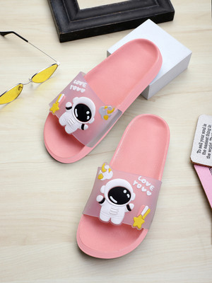 Pampy Angel Women Women Classic, Lightweight, Ultra cushion, Trendy Flipflops, Slipper, Slides Slides(Pink , 6)