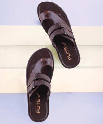 FLITE Men Slippers(Brown , 9)