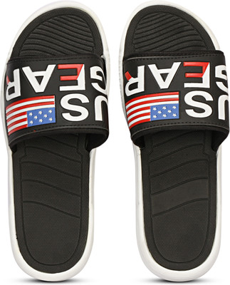 Orvax Men Slides(Black , 7)