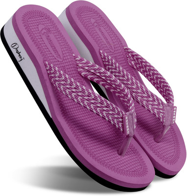 DASHNY Women EXTRA SOFT HEEL Ortho Care Orthopaedic Comfort Flip Flops(Purple , 3)