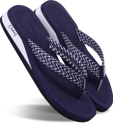 DASHNY Women EXTRA SOFT HEEL Ortho Care Orthopaedic Comfort Slippers For Women & Girls Flip Flops(Navy , 6)
