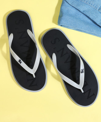 Neemans Men Flip Flops(Black , 8)