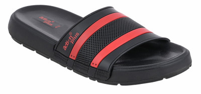 action Men Slides(Black , 9)