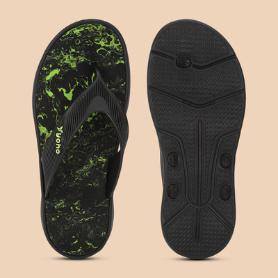 yoho Men Slippers(Green , 10)