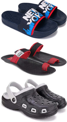 DRACKFOOT Men Slippers(Grey , 10)