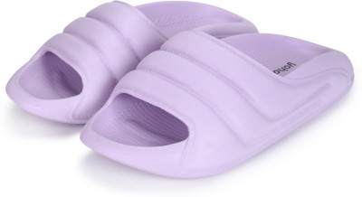 yoho Women Dolphy Women soft slides slipper with mild acupressure | Comfortable, stylish | Slides(Purple , 4)