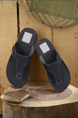 Fabbmate Men Slides(Black , 6)