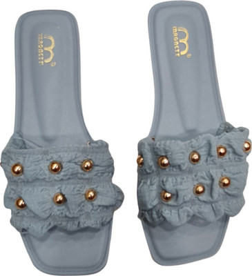 rayie collection Women Slides(Grey , 3)
