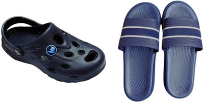 BLIBBERS Men Slides(Blue, Blue , 9)