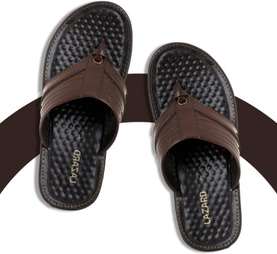 Khadim's Men Flip Flops(Brown , 10)