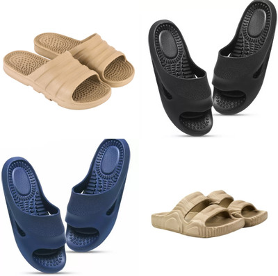 house of common Women Slides(Multicolor , 8)