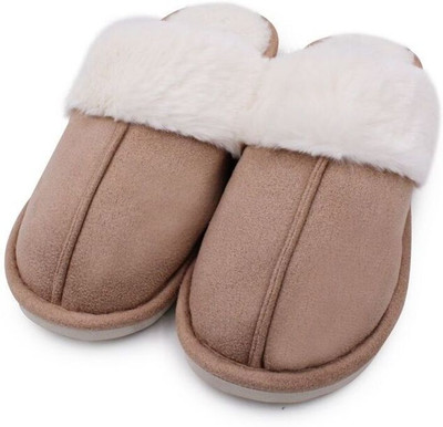 VRITRAZ Men Slippers(Beige , 9)