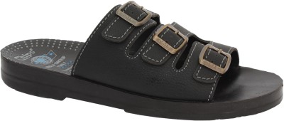 CHIPS Men Slides(Black , 6)