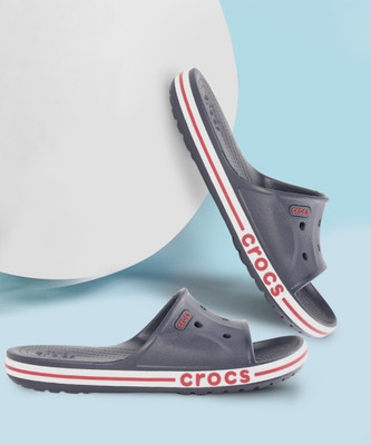 CROCS Men Bayaband Slide Slides(Navy , 6)