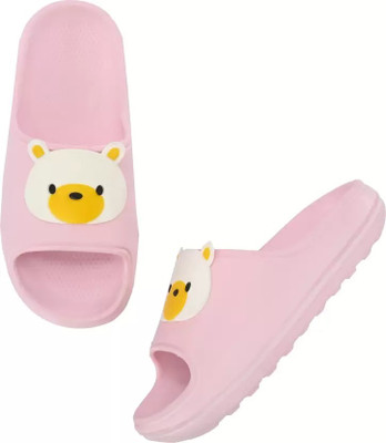 BOKZZON Women Slides(Pink , 4)