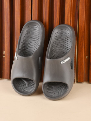 DEFLOW Men Slides(Grey , 7)