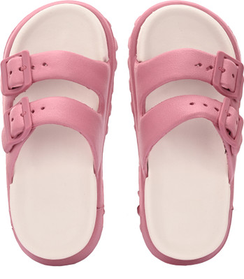GREEN CARPET Women Slides(Pink , 8)