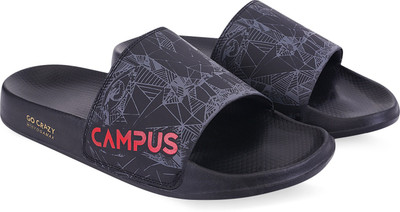 CAMPUS Men Slides(Black , 9)