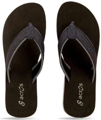 Acros Men Flip Flops(Black , 3)