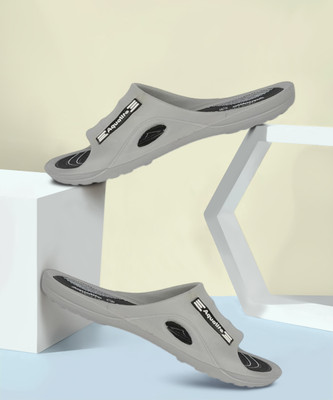 Aqualite Men Slides(Grey, Black , 7)