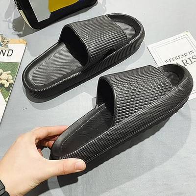 EQTIMA Men Slides(Grey , 8)