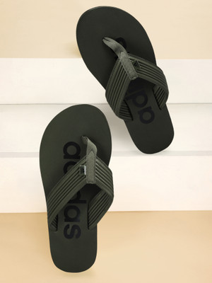 ADIDAS Men Flip Flops(Green , 9)