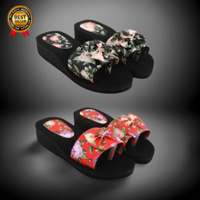 SHIPEE Women Slides(Multicolor , 6)