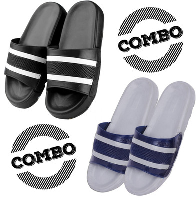 Shoe Island Men Slides(Multicolor , 9)