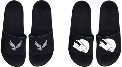 nvisan Men Slides(Grey, White , 7)