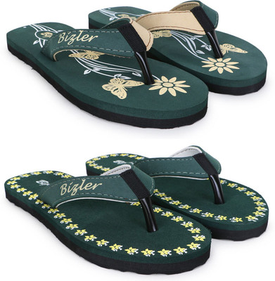 BIZLER Women Soft Ortho Slippers | Lightweight, Non-Slip & Stylish Daily Wear Slippers(Multicolor , 6)