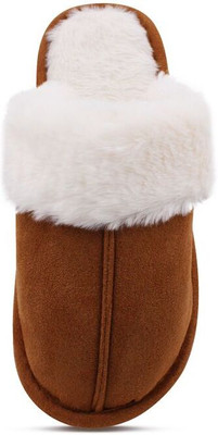 VRITRAZ Men Slippers(Brown , 9)