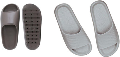 Sirex Men Slides(Grey, Grey , 8)