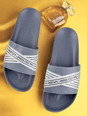RED TAPE Men Slides(Grey , 10)