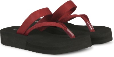 LoveHush Women Slippers(Black , 4)