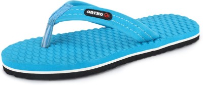 ORTHO JOY Men Flip Flops(Blue , 4)