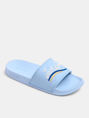 JACK & JONES Men Slides(Blue , 11)