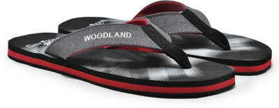 WOODLAND Men Flip Flops(Black , 11)