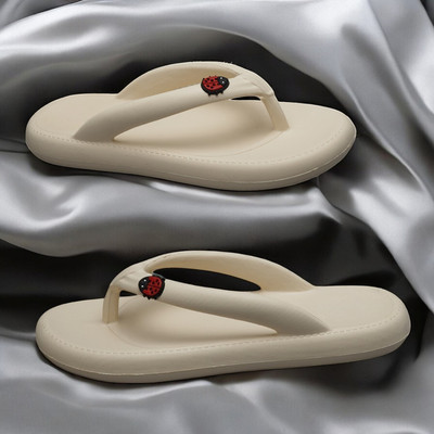 house of common Women Slippers(Off White , 8)