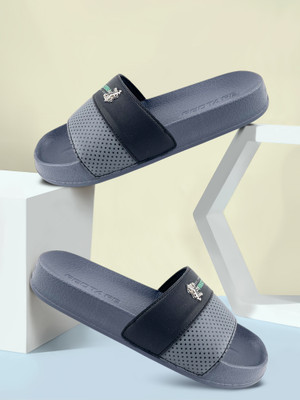 RED TAPE Men Slides(Grey, Black , 10)
