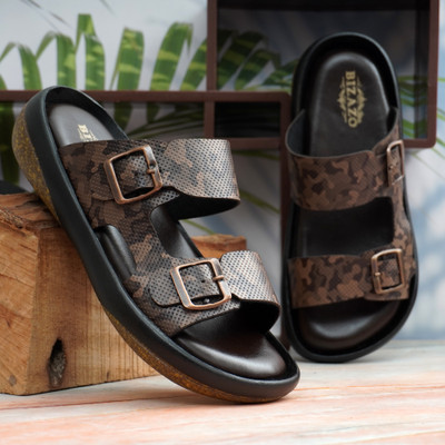 BIZAZO Men Sandals(Brown , 8)