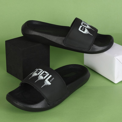 Shoe Mate Men Slides(Black , 6)