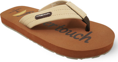 TREKIVA Men Premium Slippers Trendy Comfortable Flexible & Durable, Anti-Skid| TFG-1050 Slippers(Tan , 9)