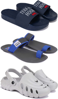 DRACKFOOT Men Slippers(Grey , 6)