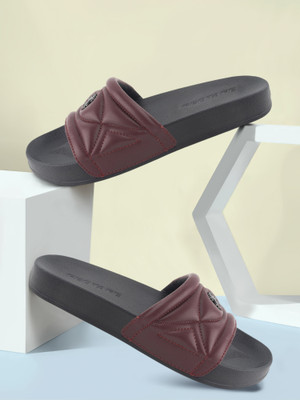 RED TAPE Women Slides(Maroon , 5)