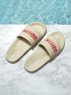 Pepe Jeans Men Slides(Beige , 10)