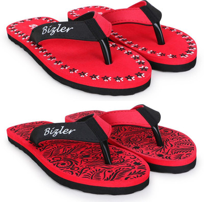 BIZLER Women Soft Ortho Slippers | Lightweight, Non-Slip & Stylish Daily Wear Slippers(Multicolor , 7)
