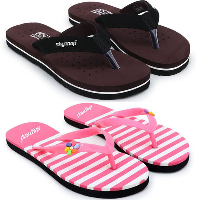 HOC Women Slippers(Multicolor , 8)