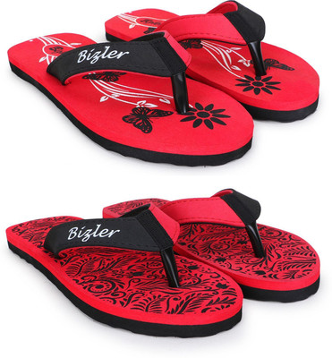 BIZLER Men Ortho Comfort Slippers | Anti-Slip, Lightweight & Durable Flip Flops(Multicolor , 7)