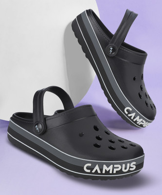CAMPUS Men Slippers(Black , 9)