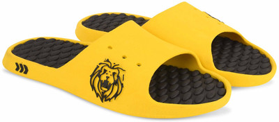 GARV Men Flip Flops(Yellow , 9)